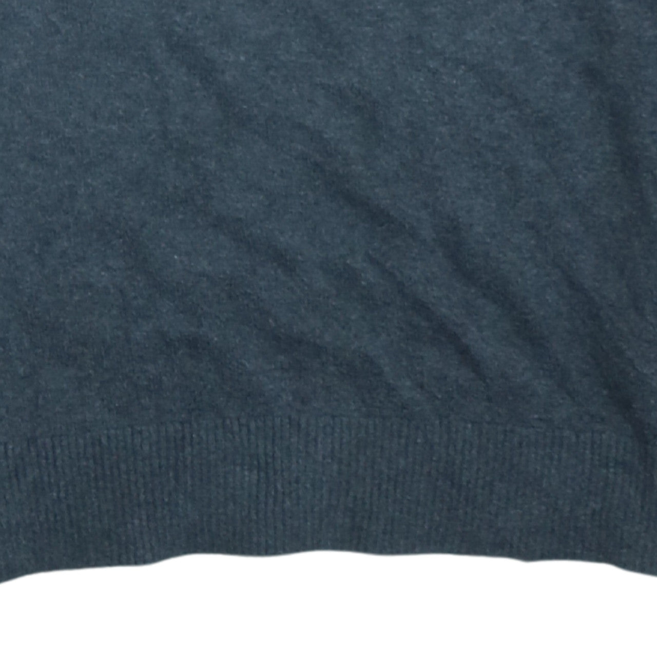 Tommy Hilfiger Men's Blue Cotton Cashmere Crew Neck Jumper M