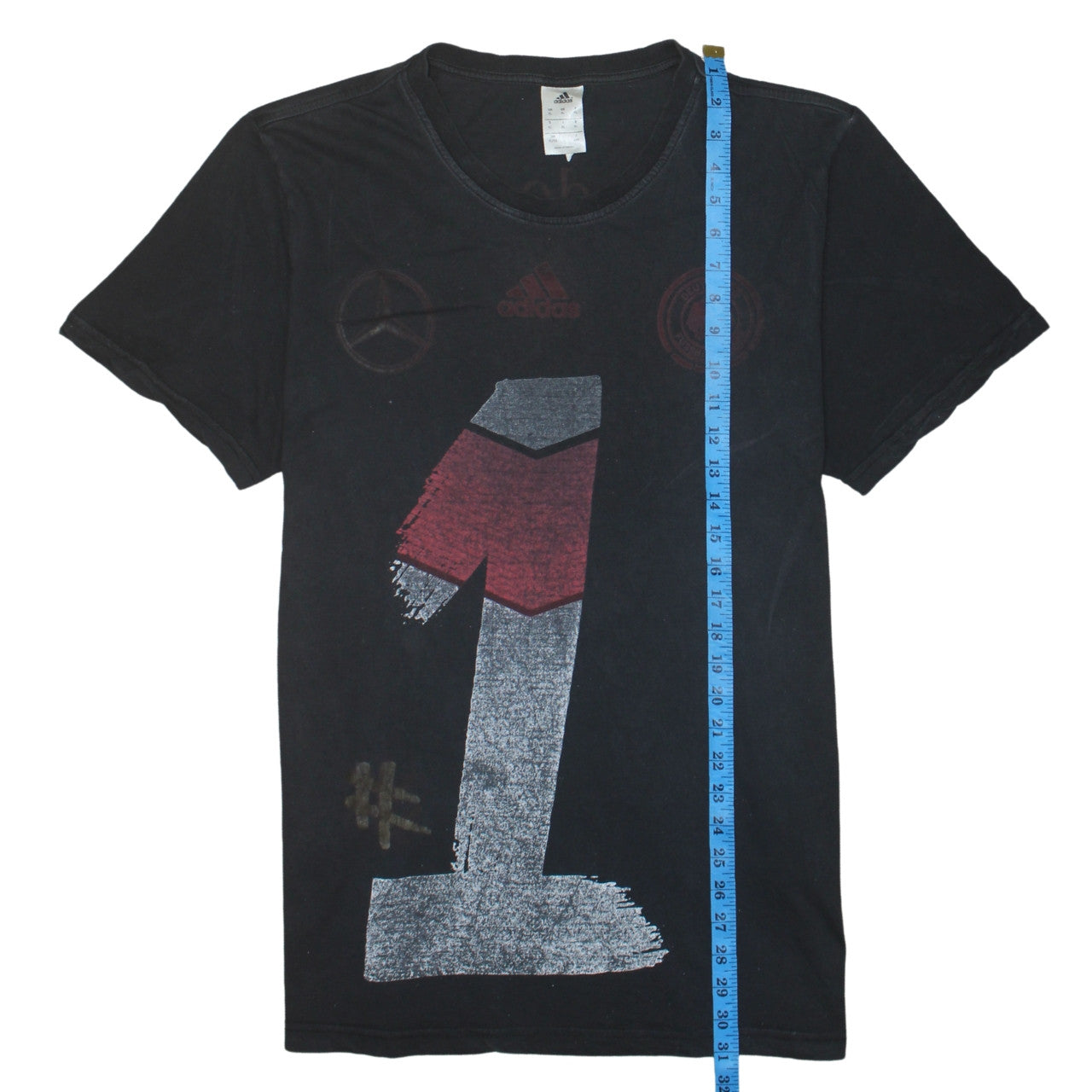 Adidas Men's Black XL Graphic Sports T-Shirt Mercedes-Benz Germany
