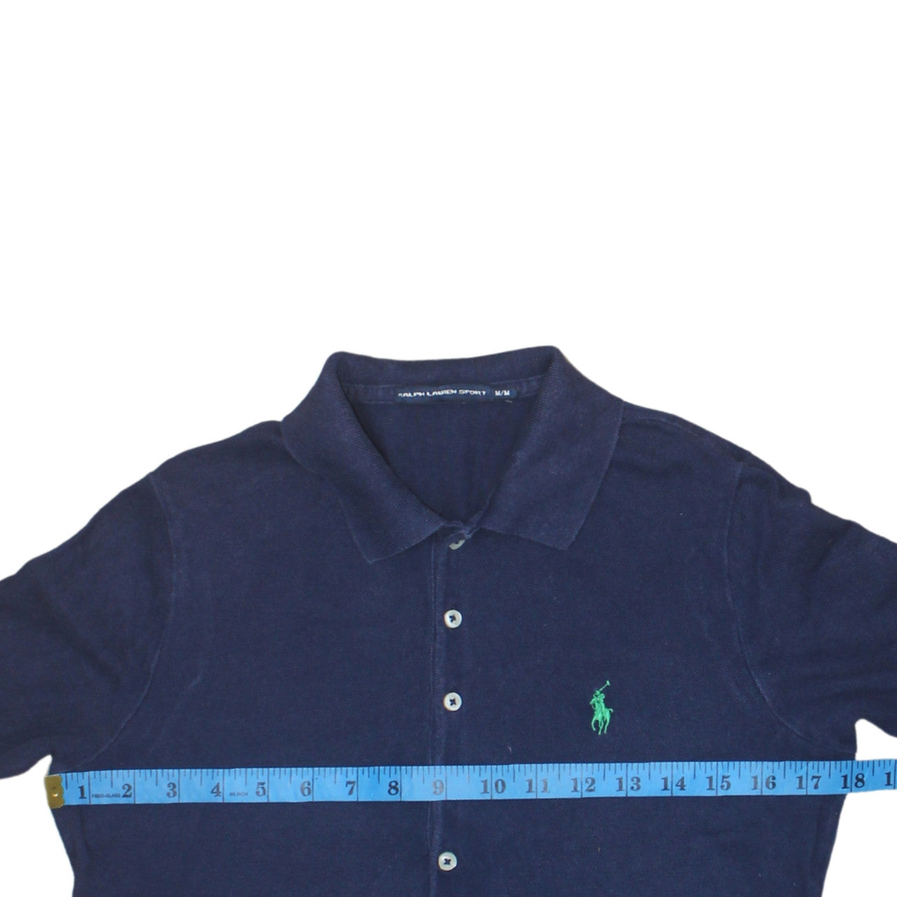 Ralph Lauren Men Blue Long Sleeve Polo Shirt M Cotton Classic Fit