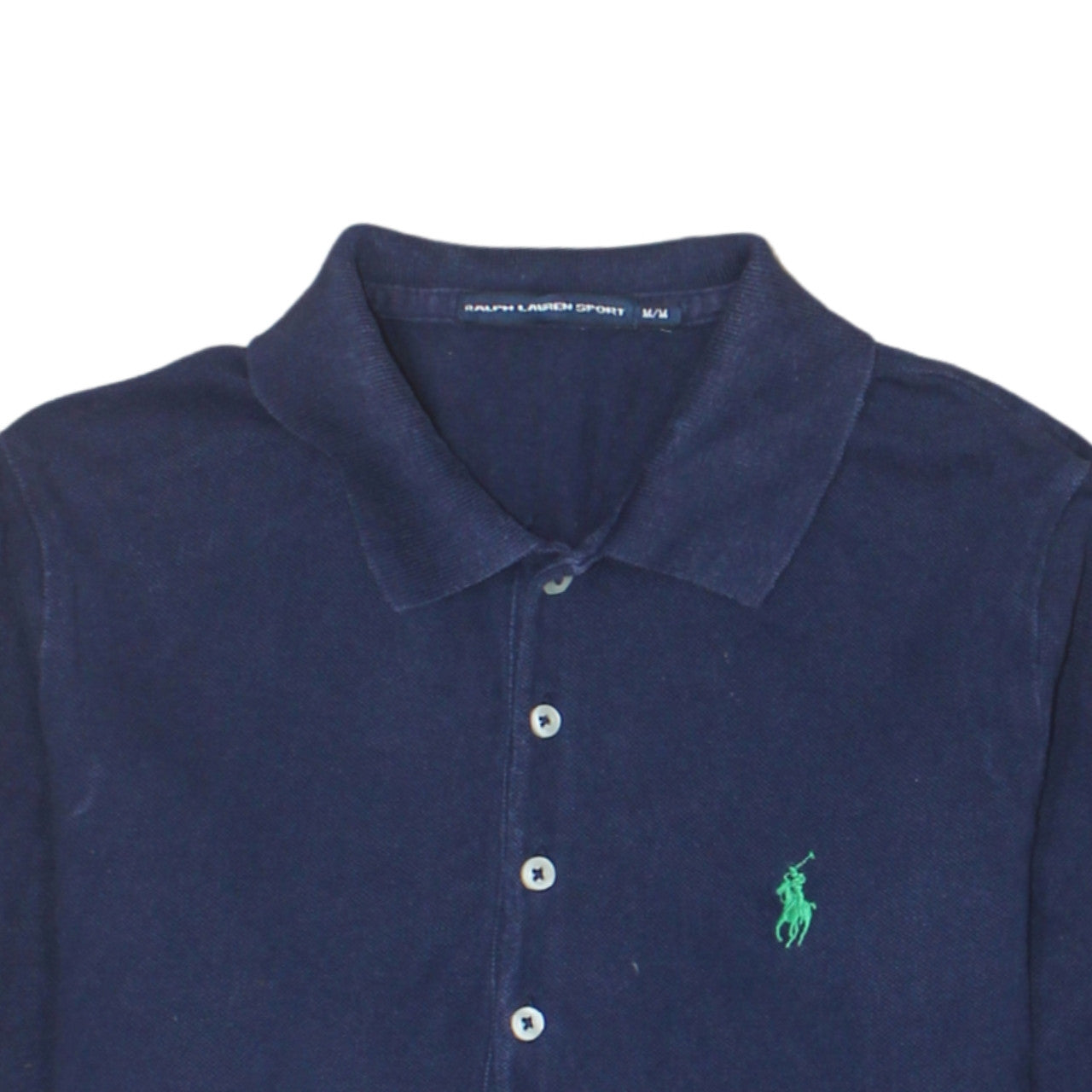 Ralph Lauren Men Blue Long Sleeve Polo Shirt M Cotton Classic Fit