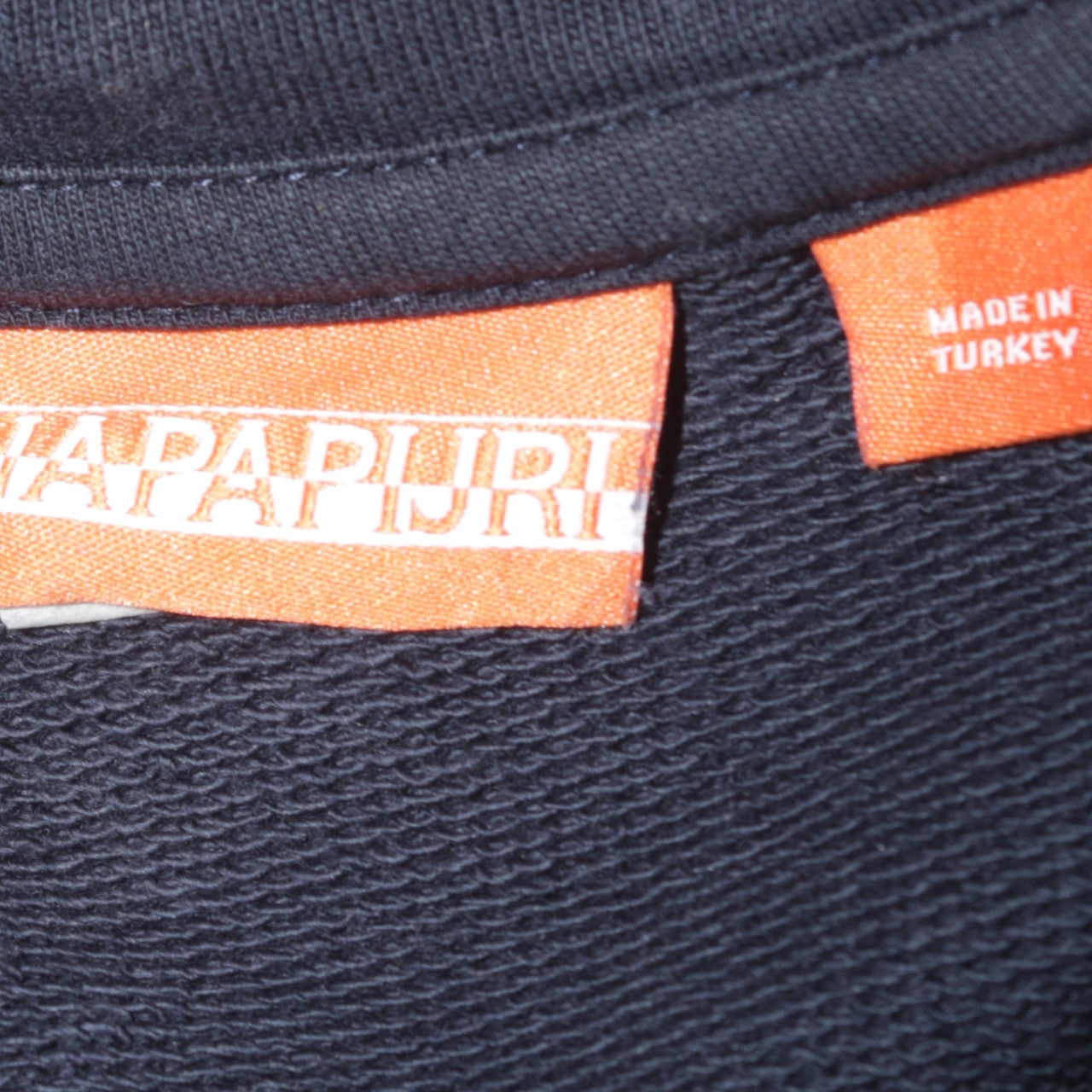 Napapijri Men's Blue 1/4 Zip Pullover Sweatshirt Size S