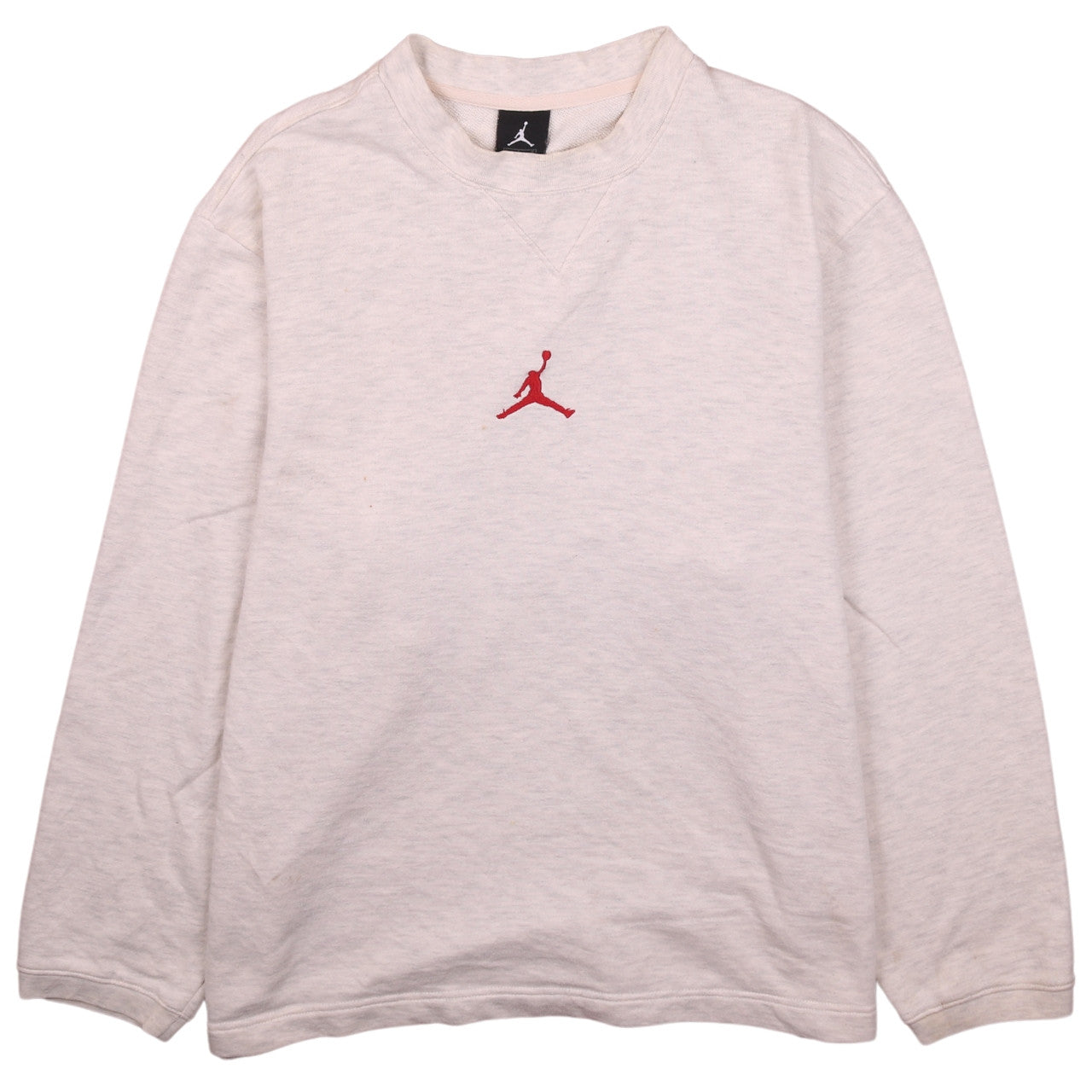 Jordan Men's Beige Crew Neck Pullover Sweatshirt Size L