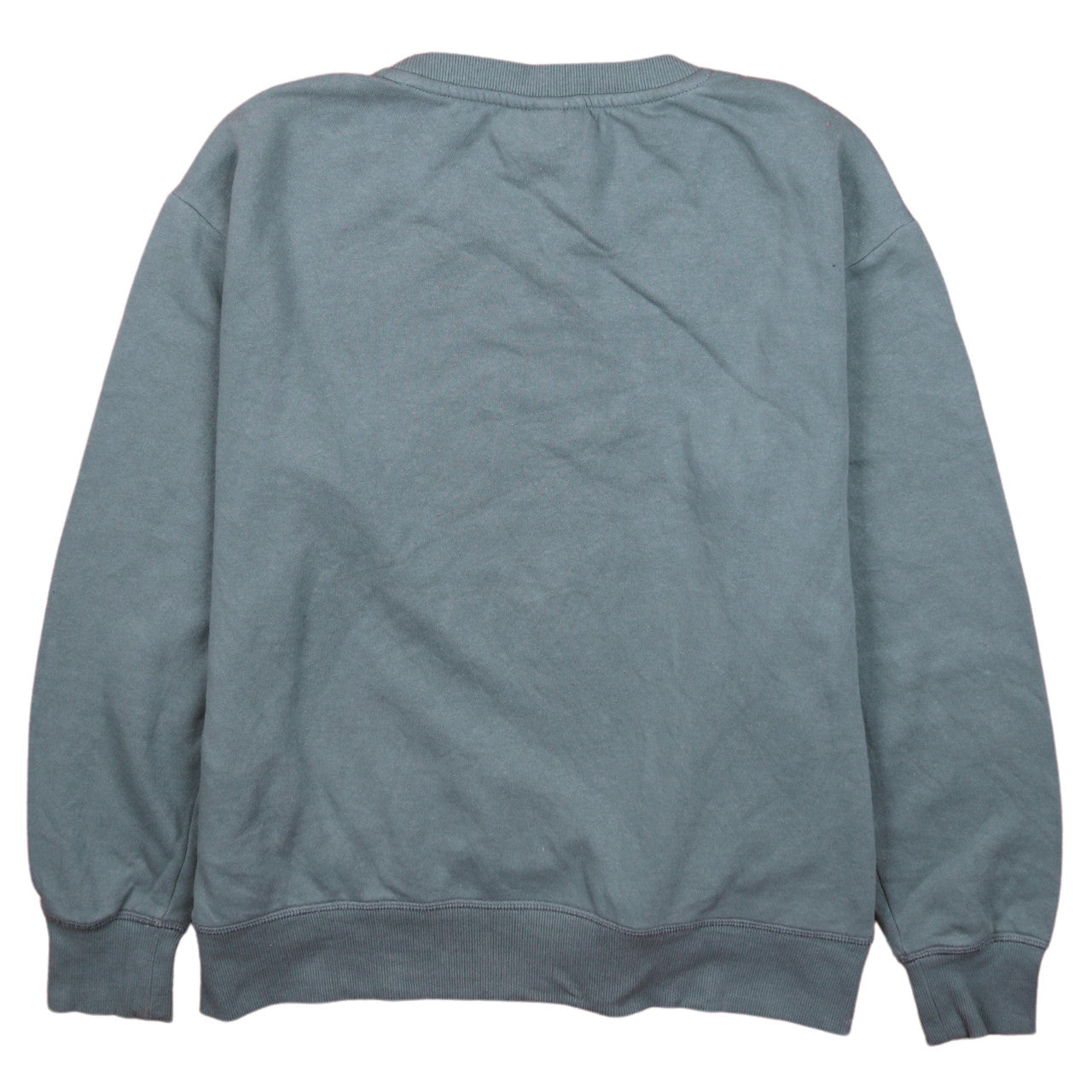 Reebok Mens Green Crew Neck Sweatshirt Size S Pullover Logo Fleece