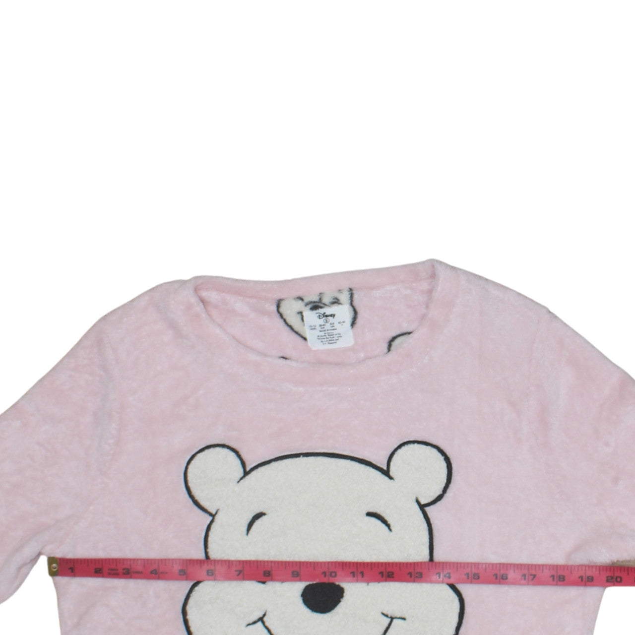 Primark Women’s Pink Winnie the Pooh Sequin Fleece Pyjama Top Size 10-12