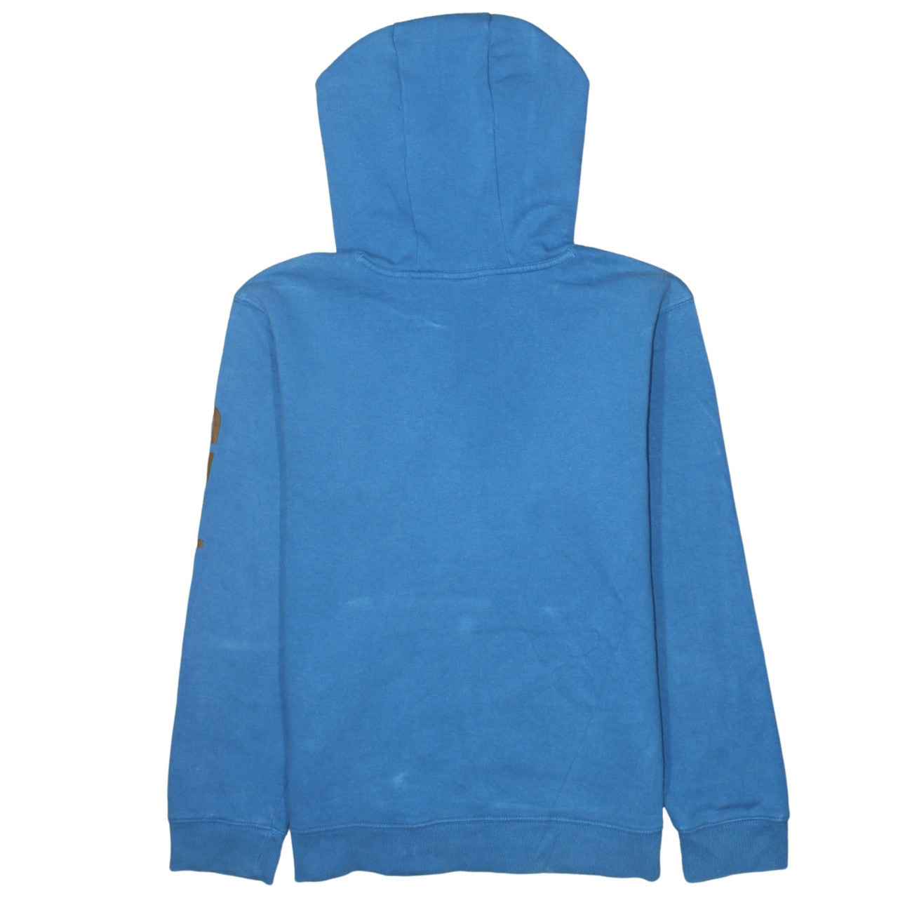 Carhartt Teens Blue Pullover Hoodie Logo Print Size 14 Slim