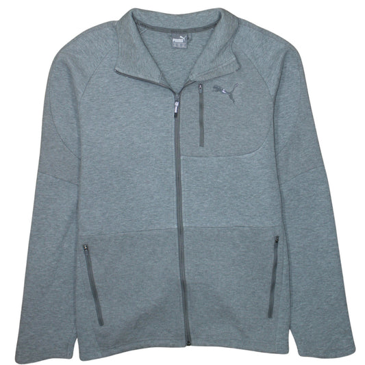 Puma Men's Grey 2XL Full Zip Sweatshirt Jacket