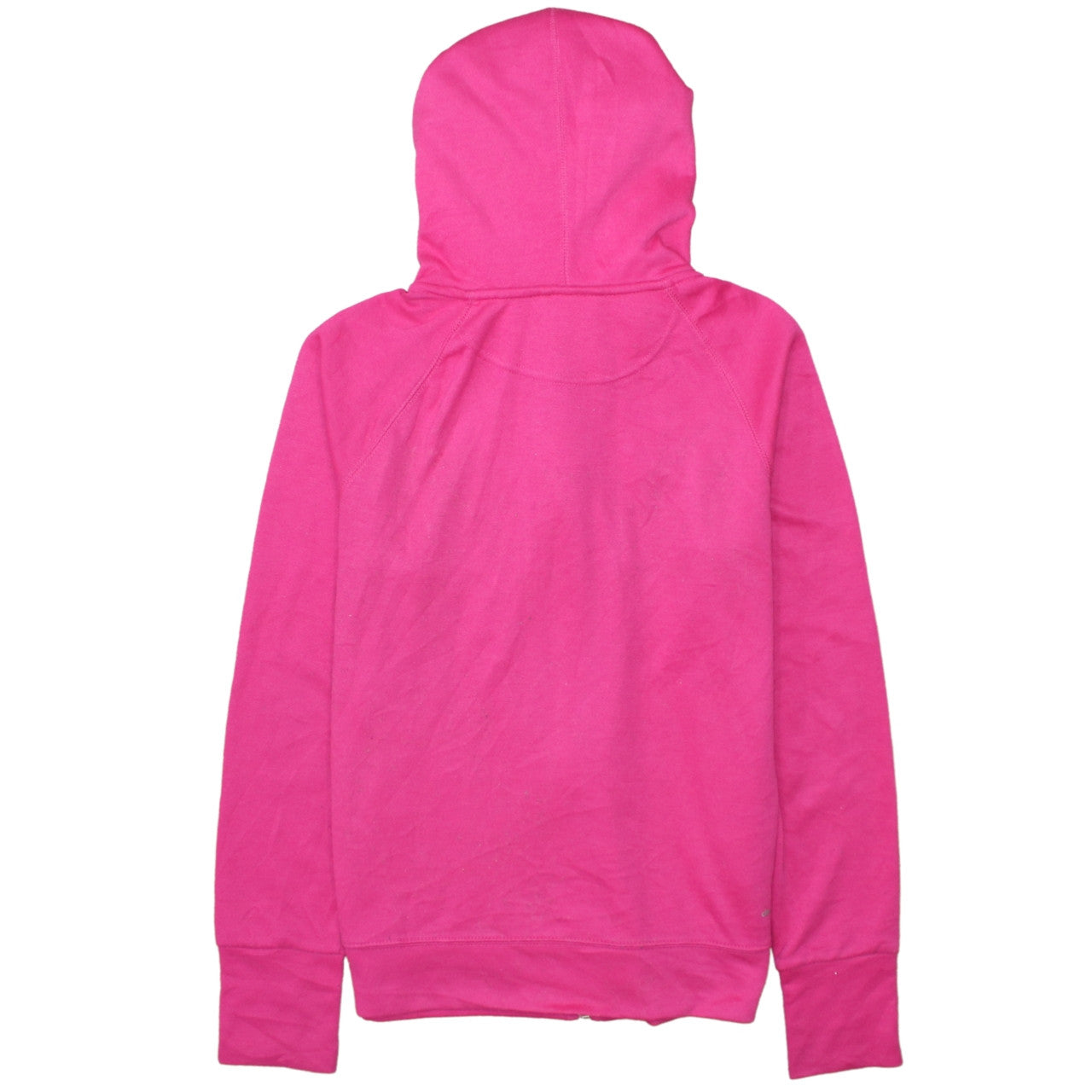 Adidas Women’s Pink Full Zip Hoodie Size Small UK 8-10 Cotton Blend