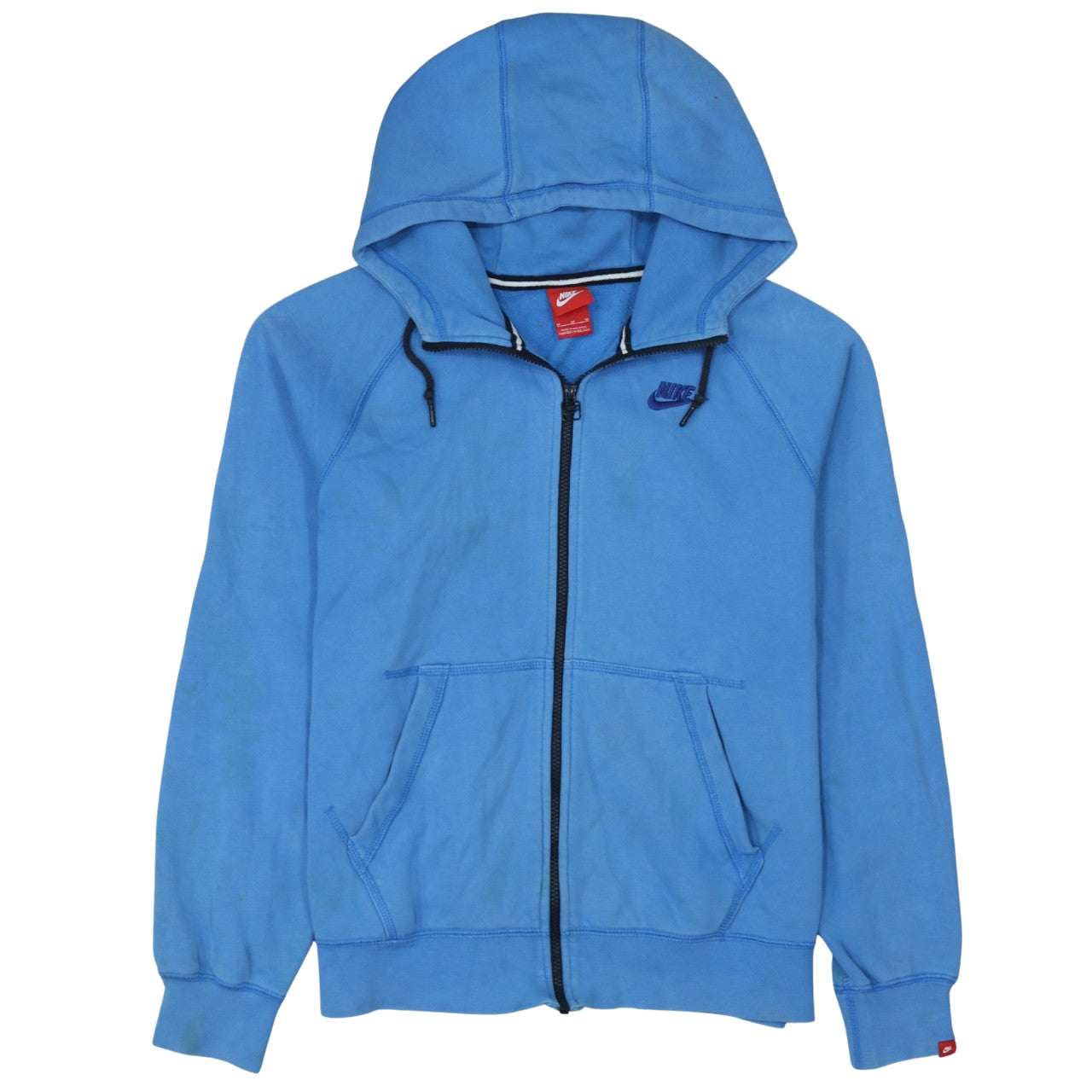 Nike Men's Blue Full Zip Hoodie M Regular Fit Sportswear
