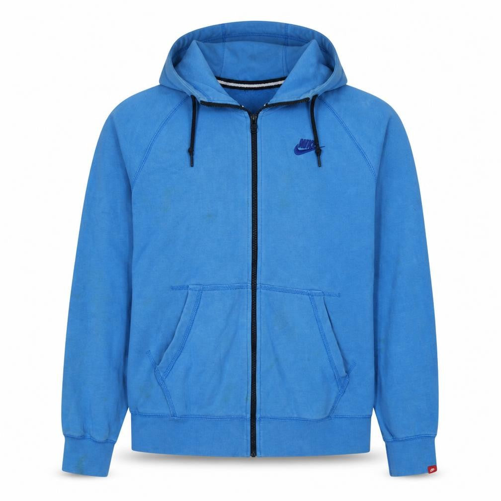 Nike Men's Blue Full Zip Hoodie M Regular Fit Sportswear