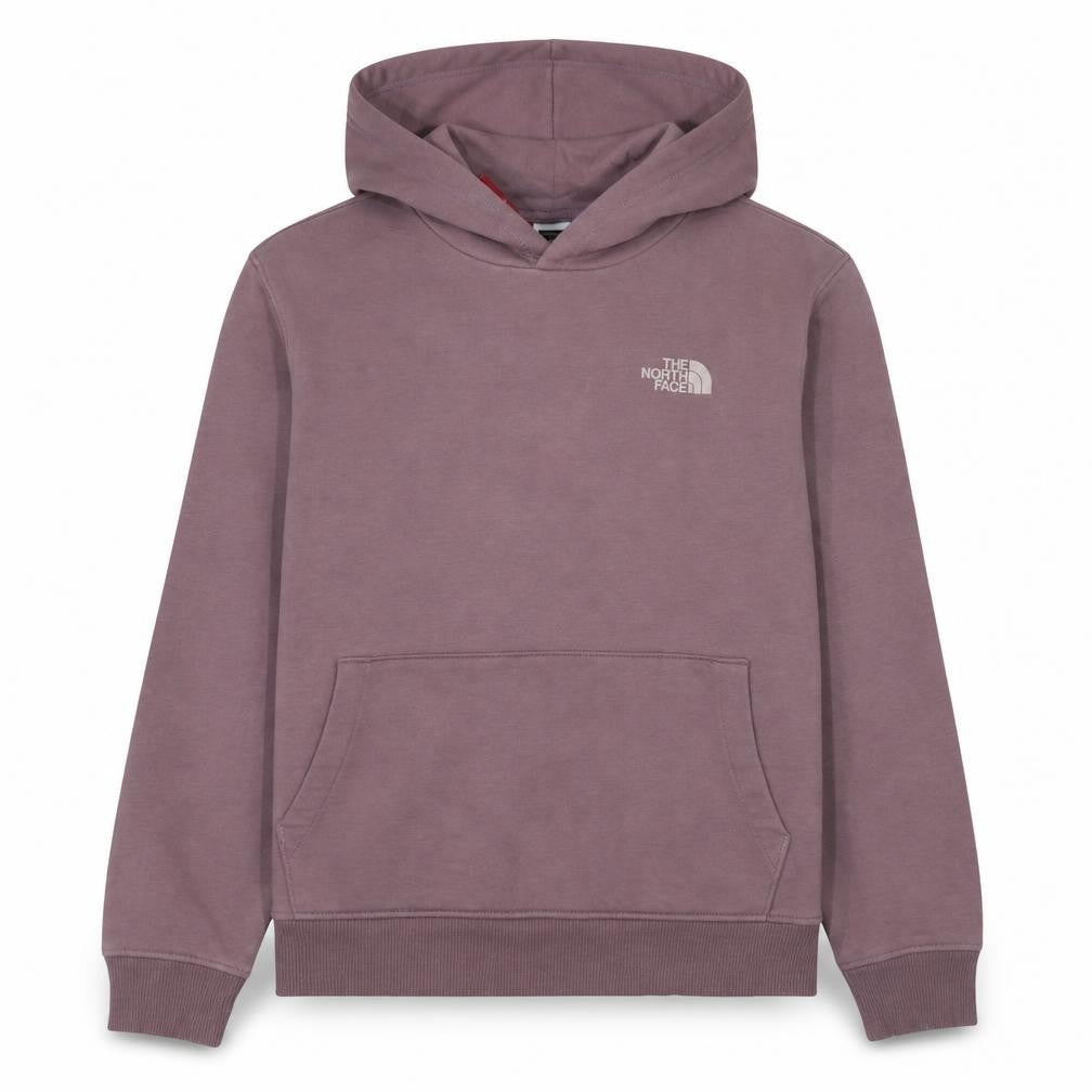 The North Face Girls Purple XL Pullover Hoodie with Logo Print