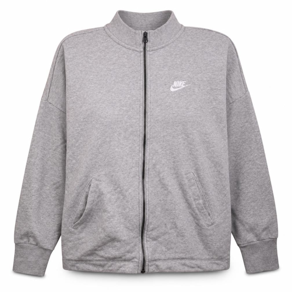 Nike Women's Grey Full Zip Sweatshirt Hoodie M - Classic Casual Style