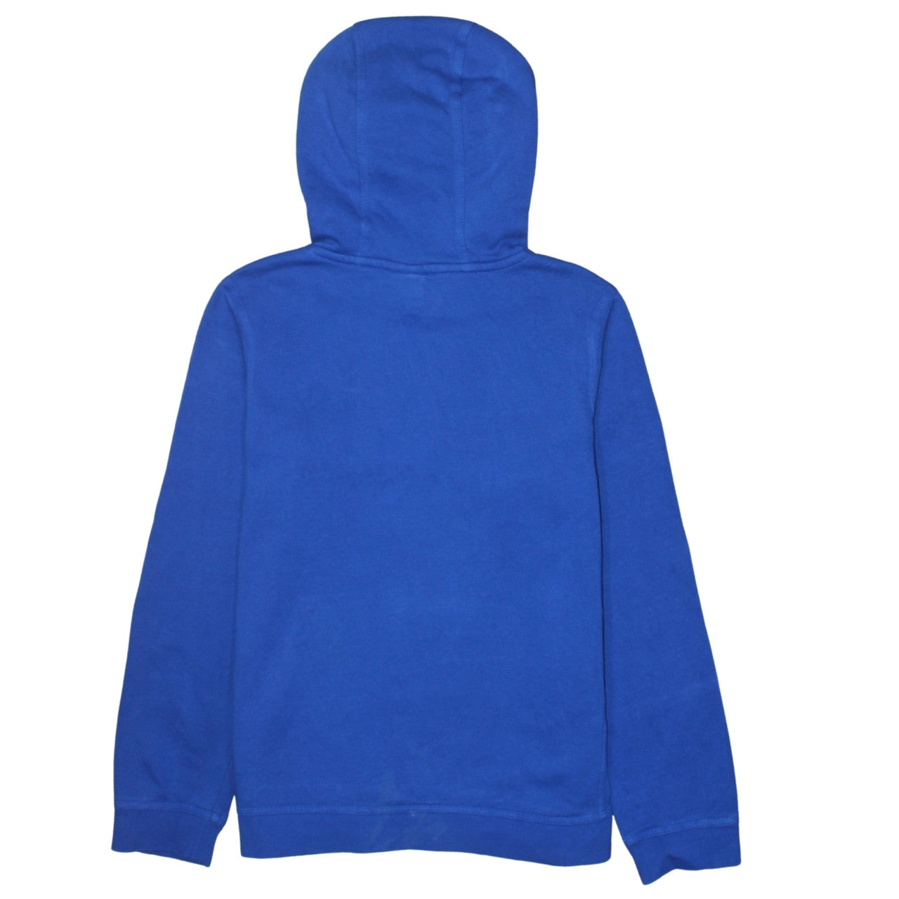 Nike Blue Pullover Hoodie Teens L Logo Cotton Blend Fleece