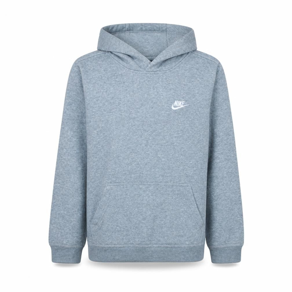 Nike Boys Grey XL Pullover Hoodie - Standard Fit Fleece Sweatshirt