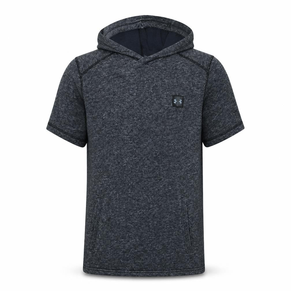Under Armour Men's Grey Short Sleeve Hooded Athletic T-Shirt Size S