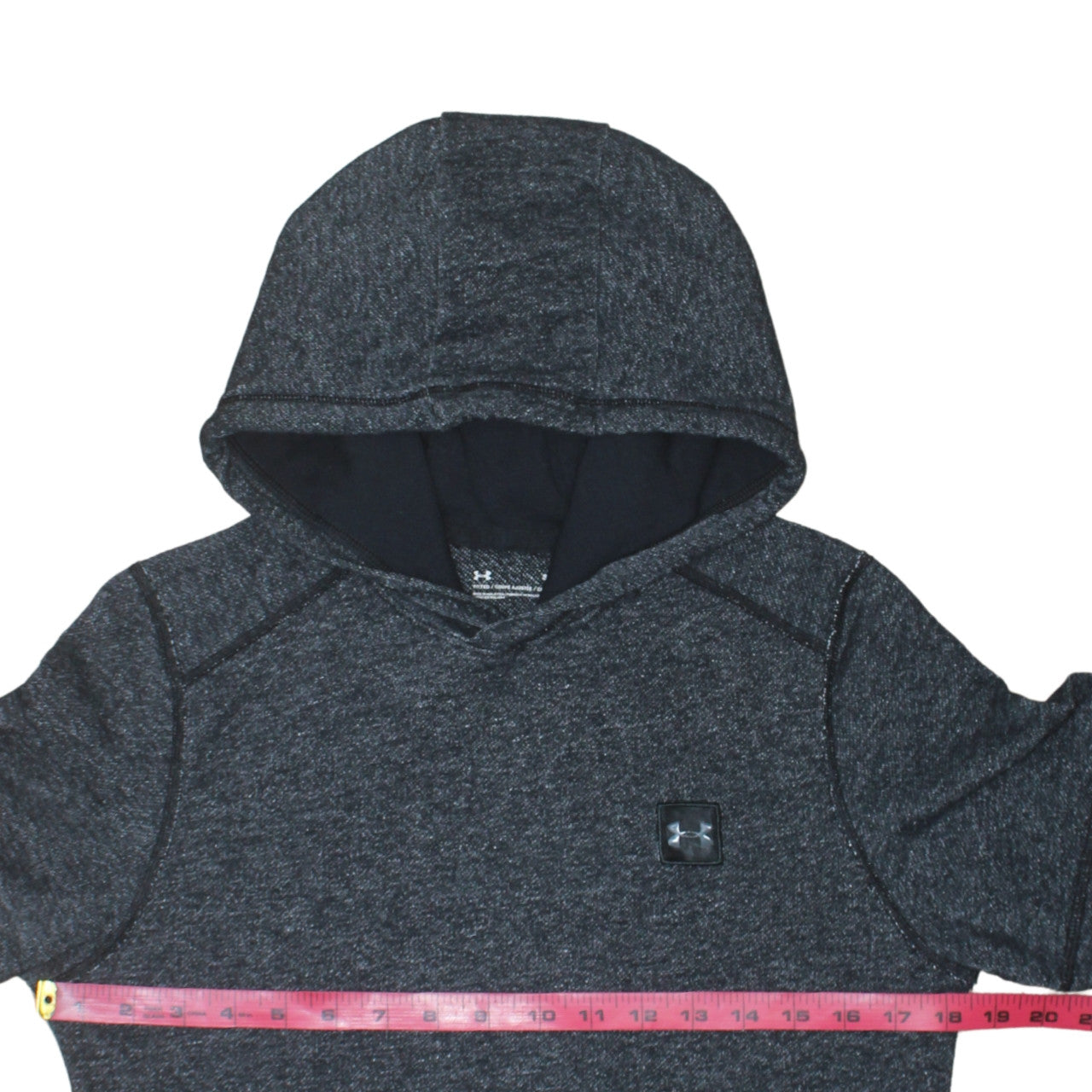 Under Armour Men's Grey Short Sleeve Hooded Athletic T-Shirt Size S