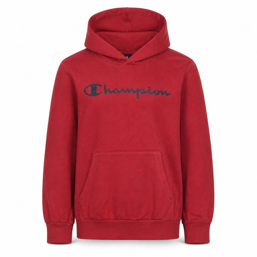 Champion Boys Red Pullover Hoodie Size Large 11-12 Years Logo Design