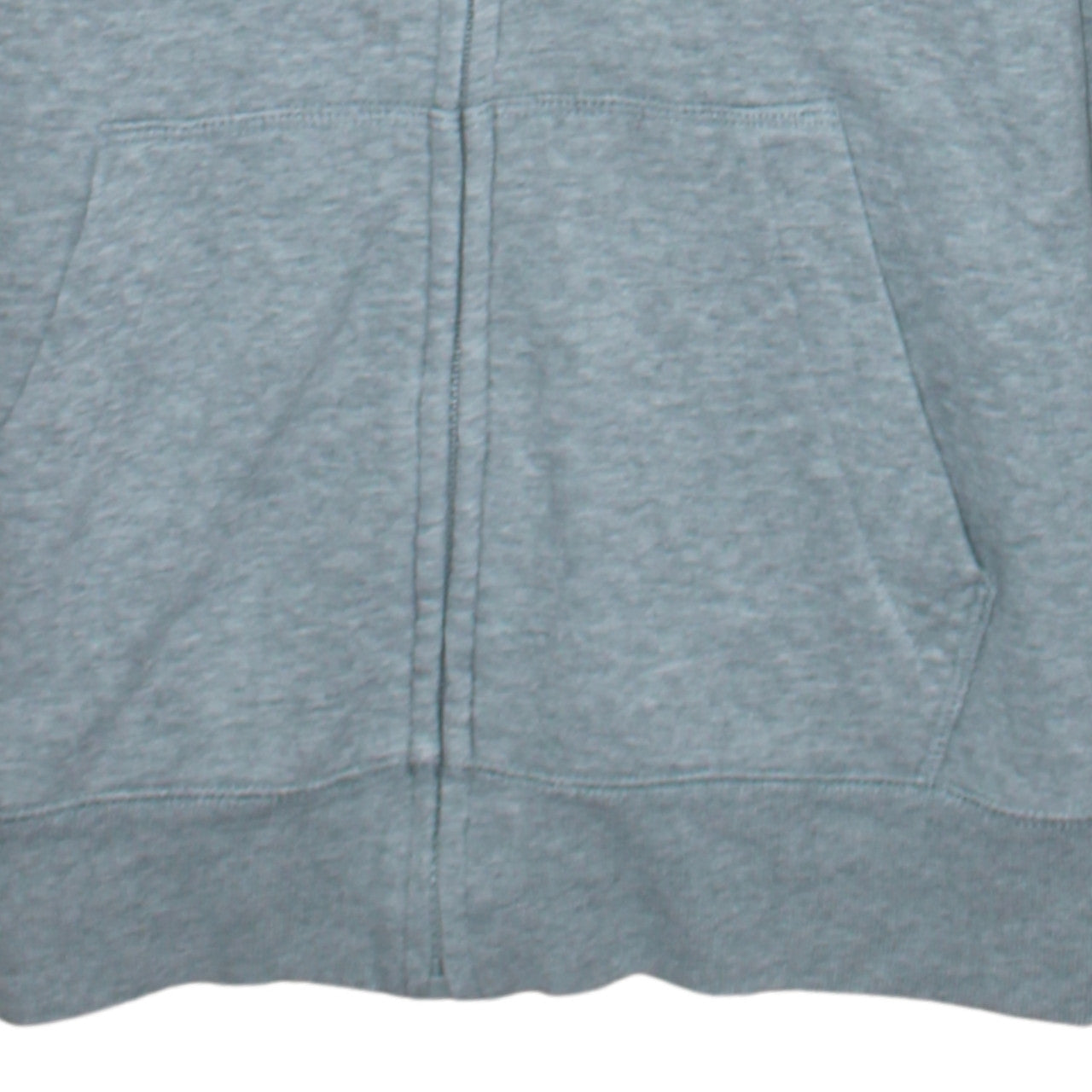 GapKids Boys Grey Full Zip Hoodie Size 12 Years Cotton Blend Logo Design