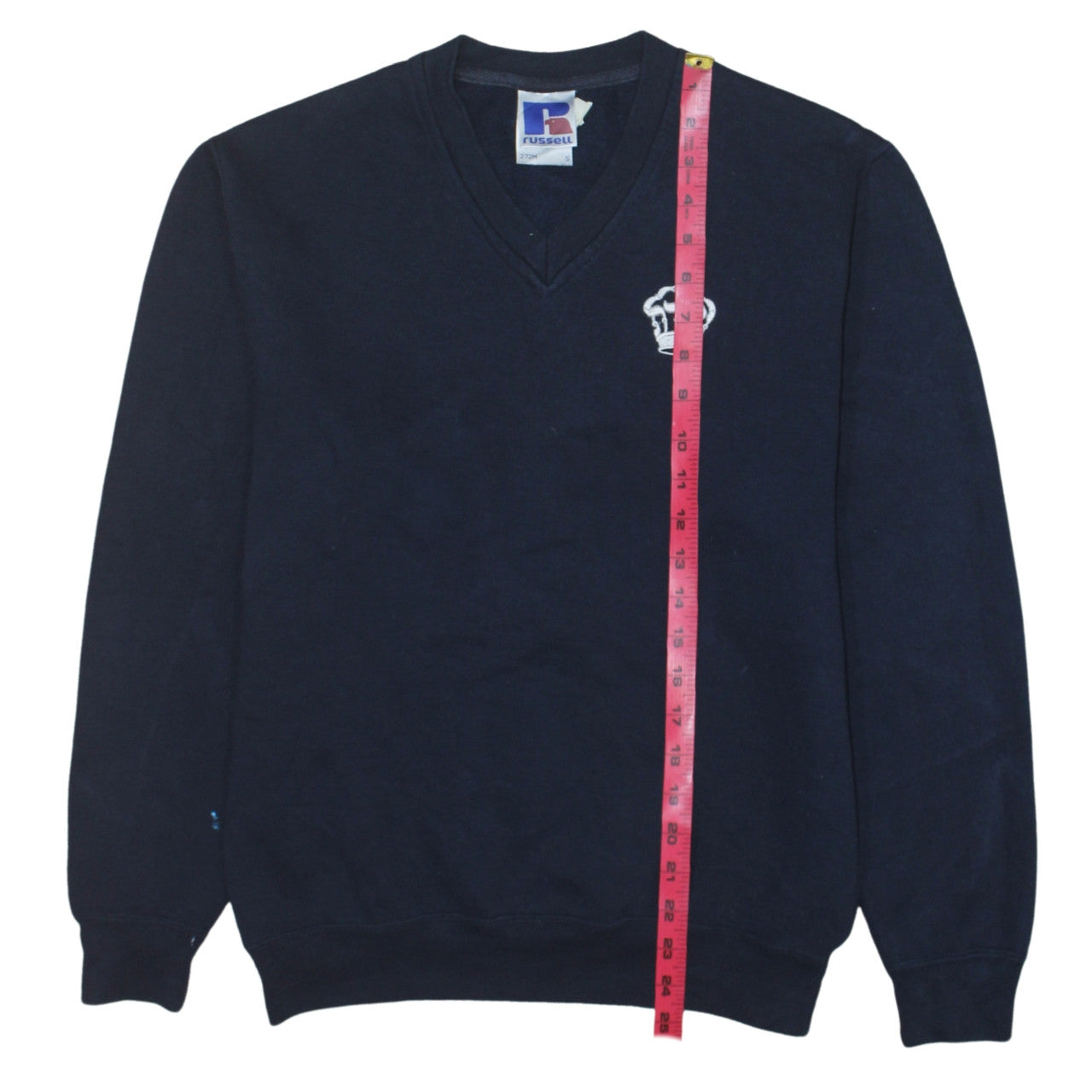 Russell Men's Blue V-Neck Pullover Sweatshirt Size S
