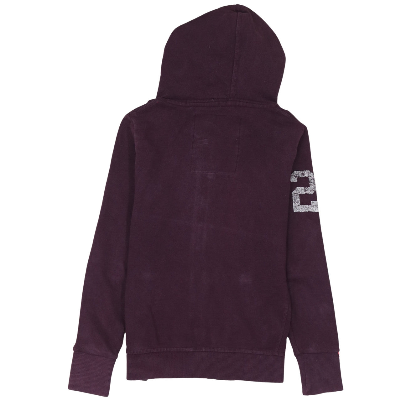 Superdry Women's Purple Full Zip Hoodie Size S Track & Field Lined