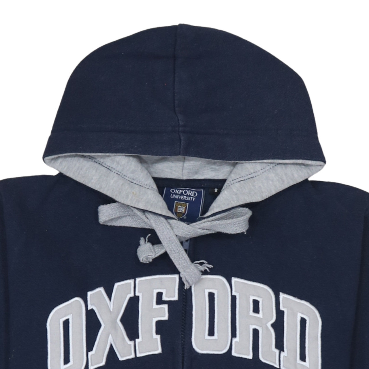 Oxford University Men's Blue Full Zip Hoodie Size S