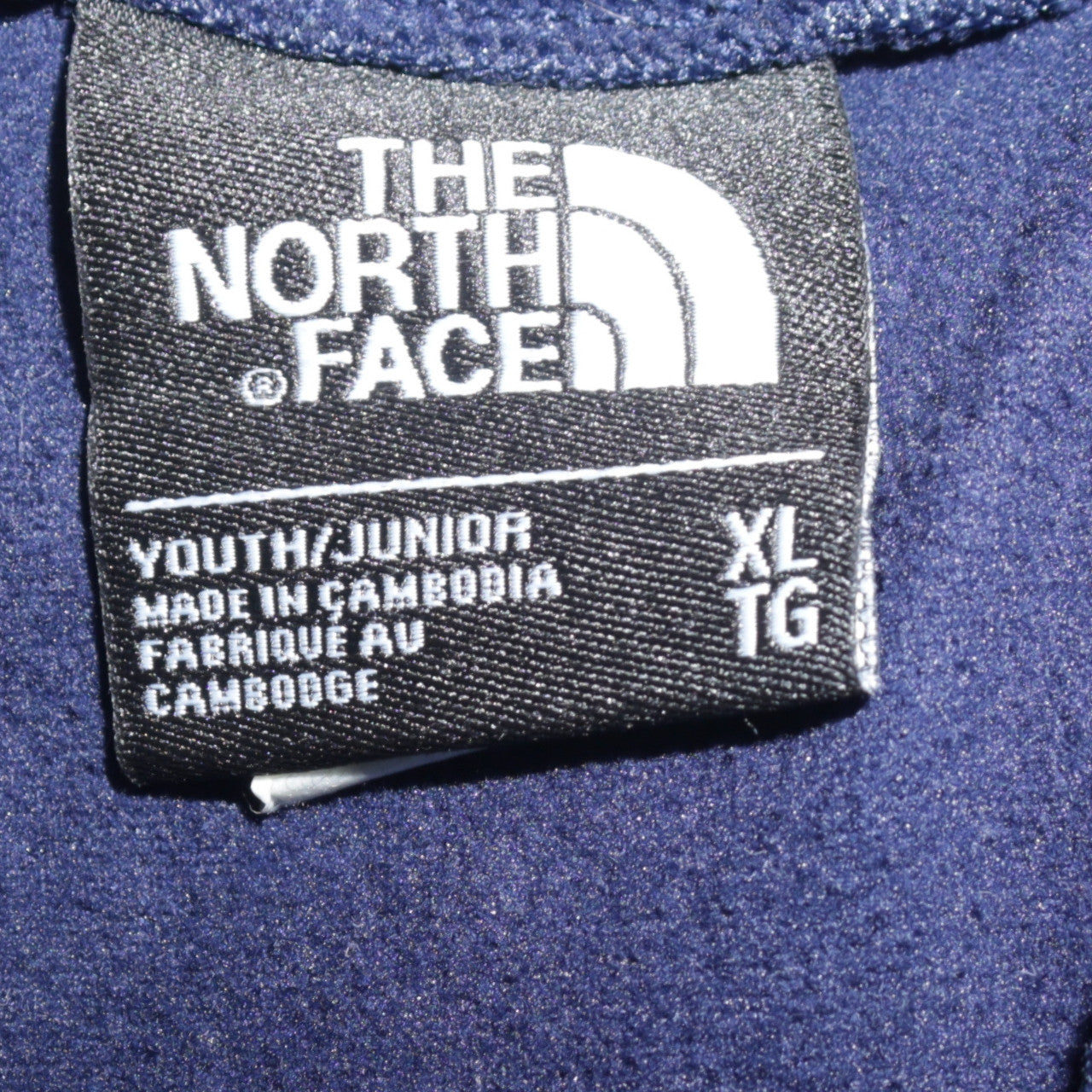 The North Face Boys Navy Blue XL Fleece 1/4 Zip Pullover Sweatshirt