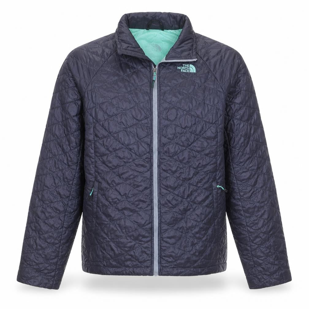 The North Face Unisex Blue Quilted Full Zip Jacket M