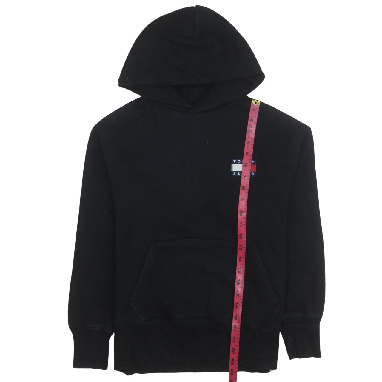 Tommy Jeans Men's Black XS Pullover Hoodie with Logo