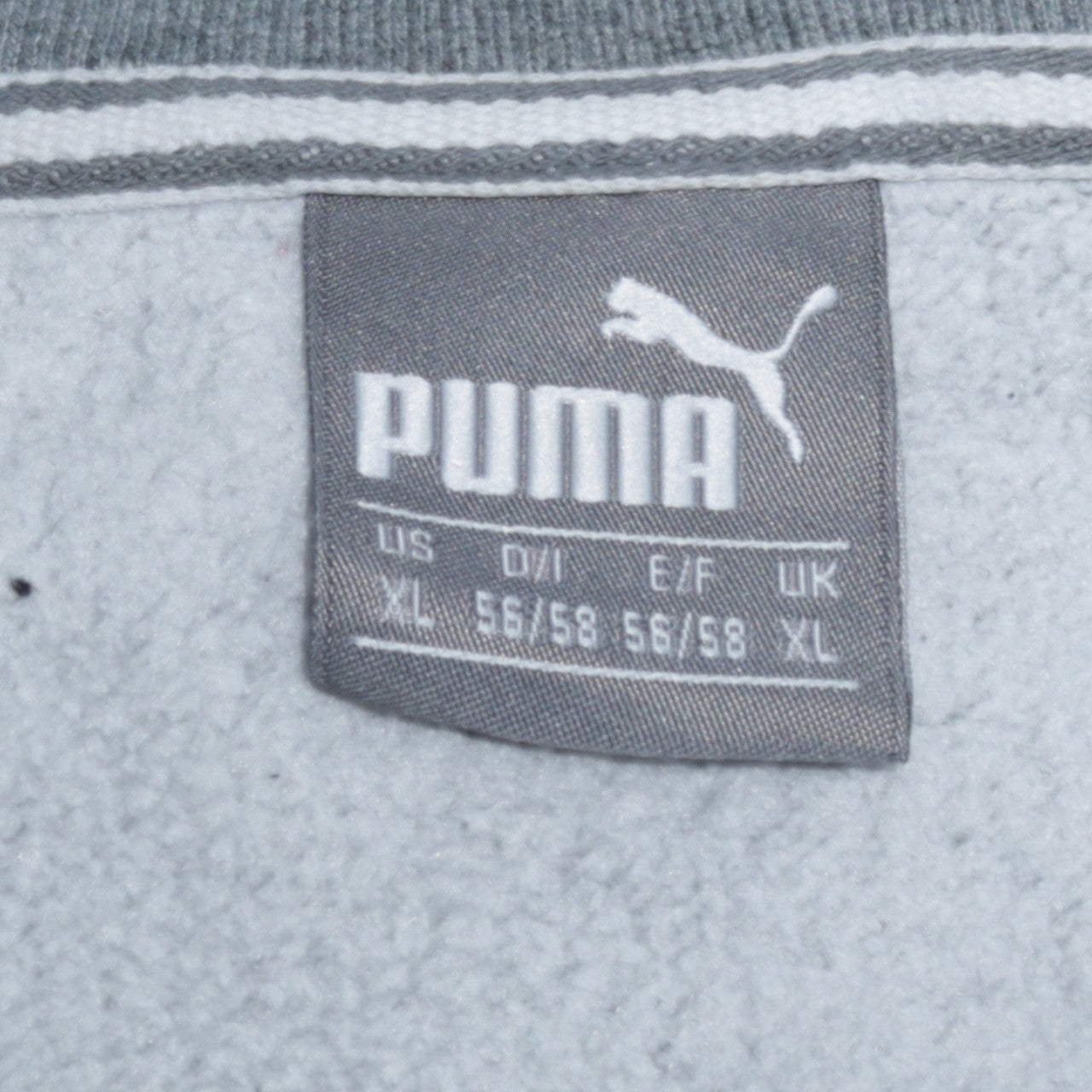 Puma Men’s Grey XL Crew Neck Pullover Sweatshirt Logo Print