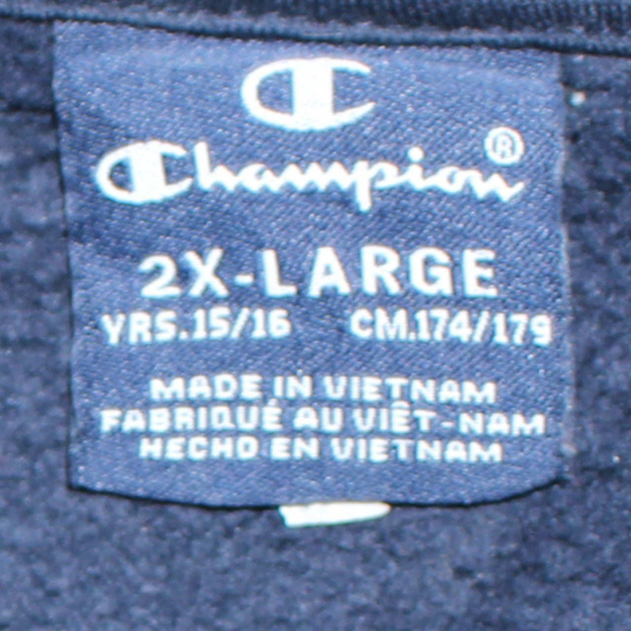 Champion Boys Blue Pullover Hoodie 15-16 Years Logo Fleece Sweatshirt