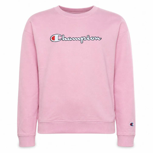 Champion Girls Pink Pullover Crew Neck Logo Sweatshirt 13-14 Years