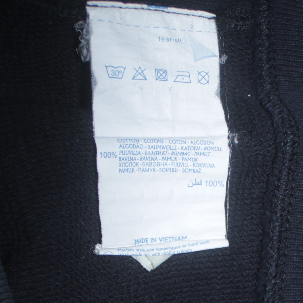Champion Mens Black Reverse Weave Pullover Hoodie Large Cotton