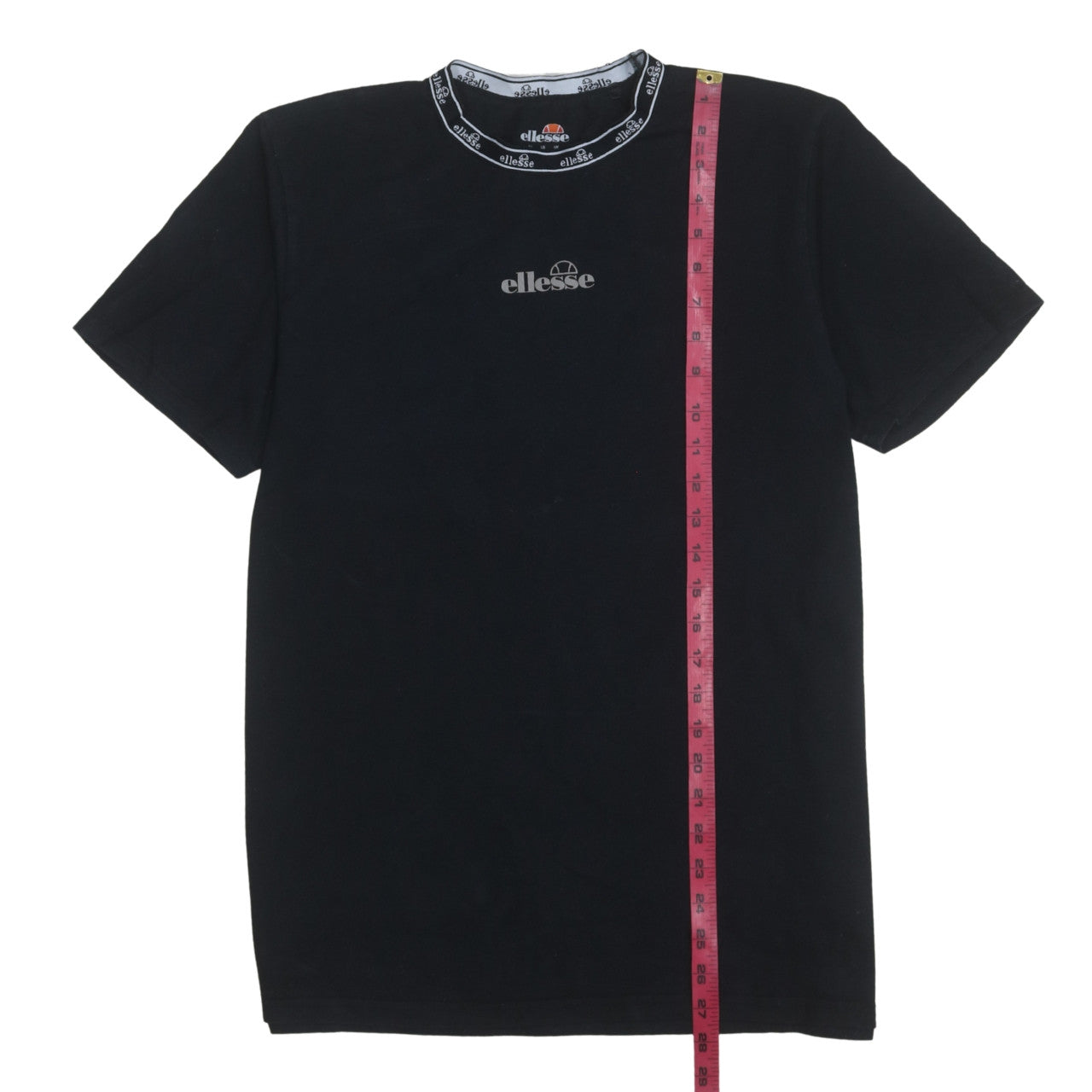 Ellesse Men's Black Short Sleeve Crew Neck Logo T-Shirt Size L