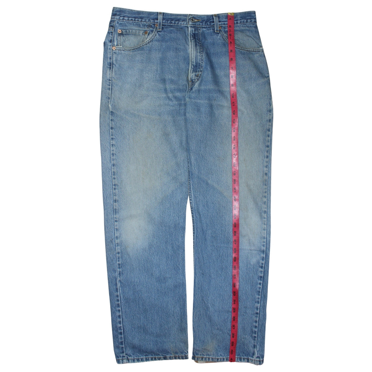 Levi's 505 Men's Blue Regular Fit Straight Leg Jeans W36 L30