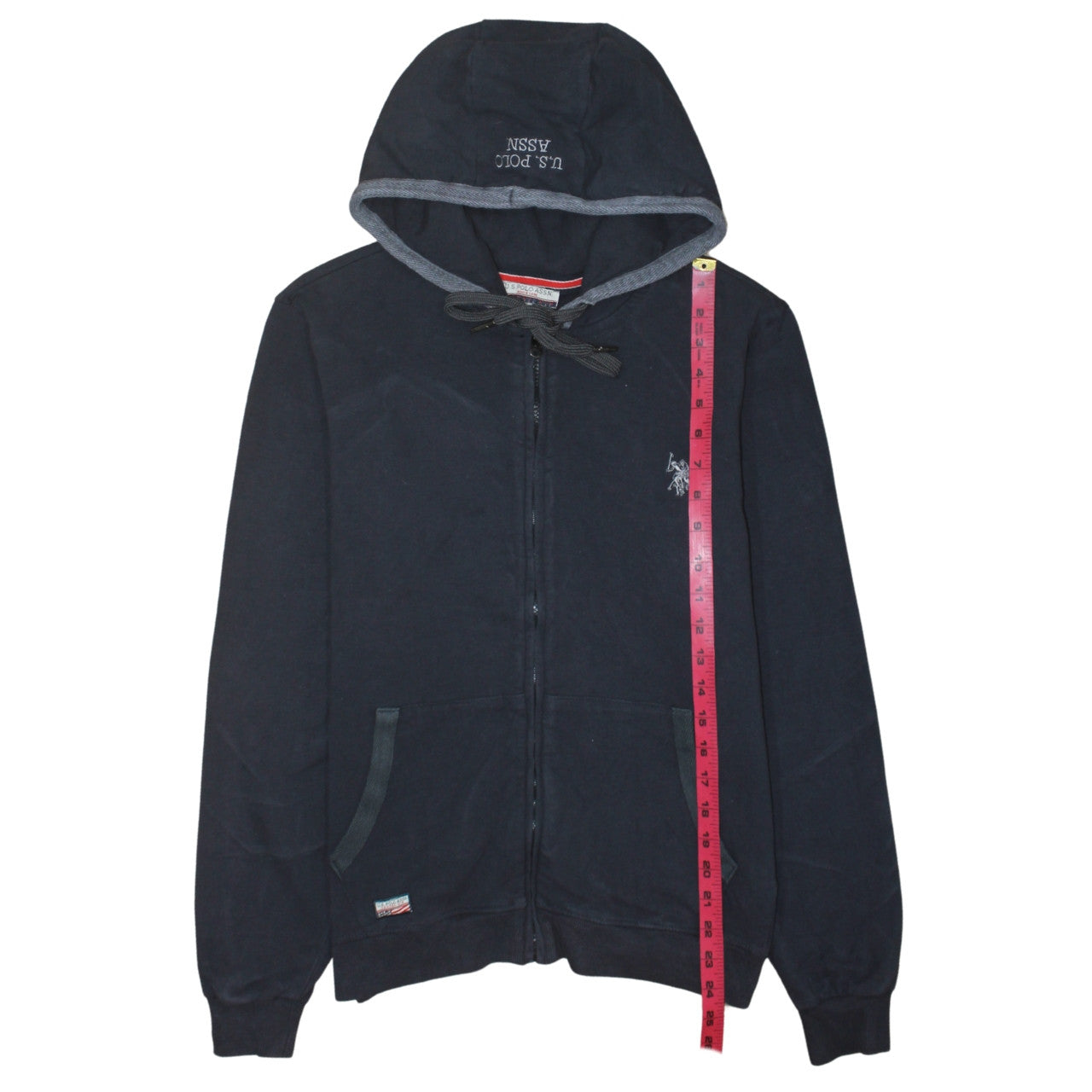 U.S. Polo Assn. Men's Blue Full Zip Hoodie Size M Fleece Sweatshirt