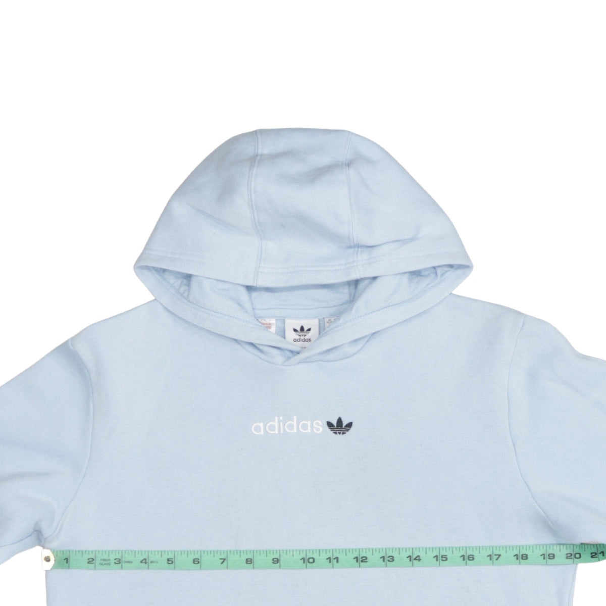 Adidas Girls Blue Pullover Hoodie XL 15-16 Years Logo Hooded Sweatshirt