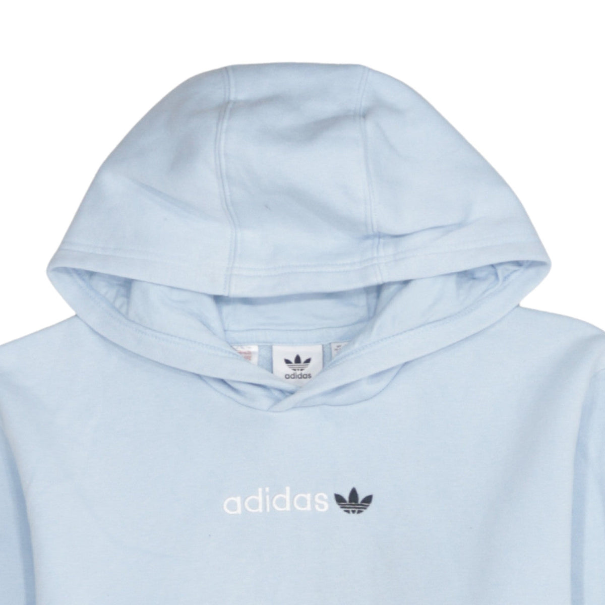 Adidas Girls Blue Pullover Hoodie XL 15-16 Years Logo Hooded Sweatshirt