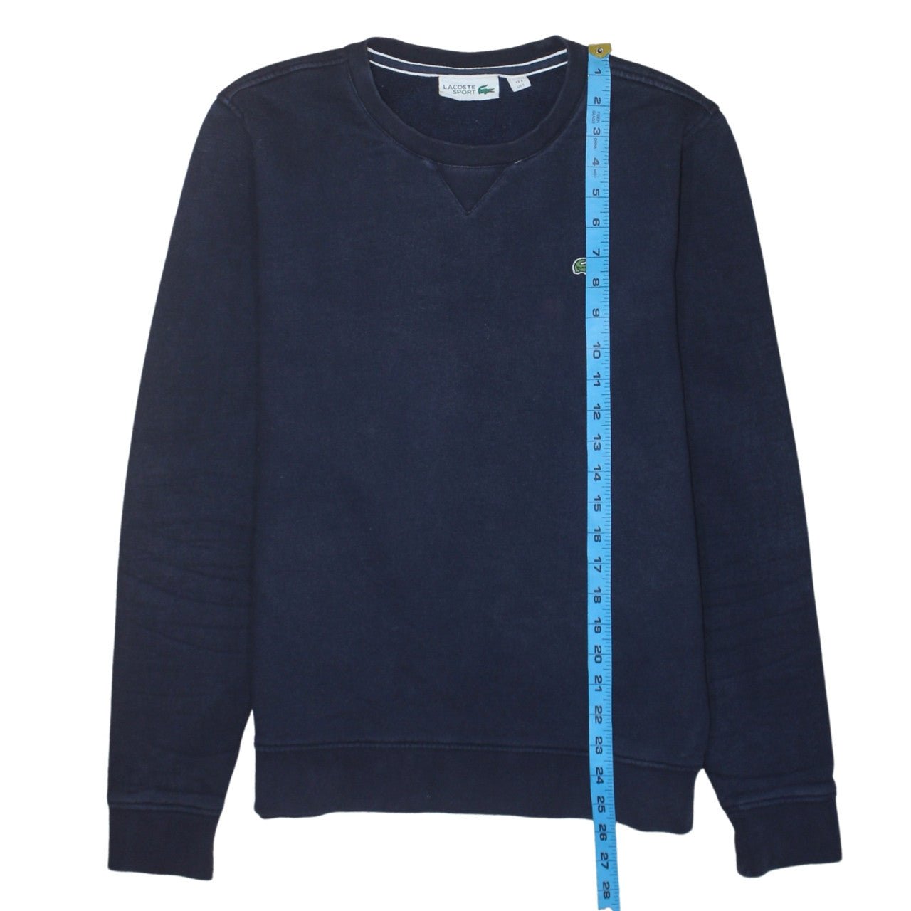 Lacoste Men's Blue Crew Neck Sweatshirt Size S Regular Fit