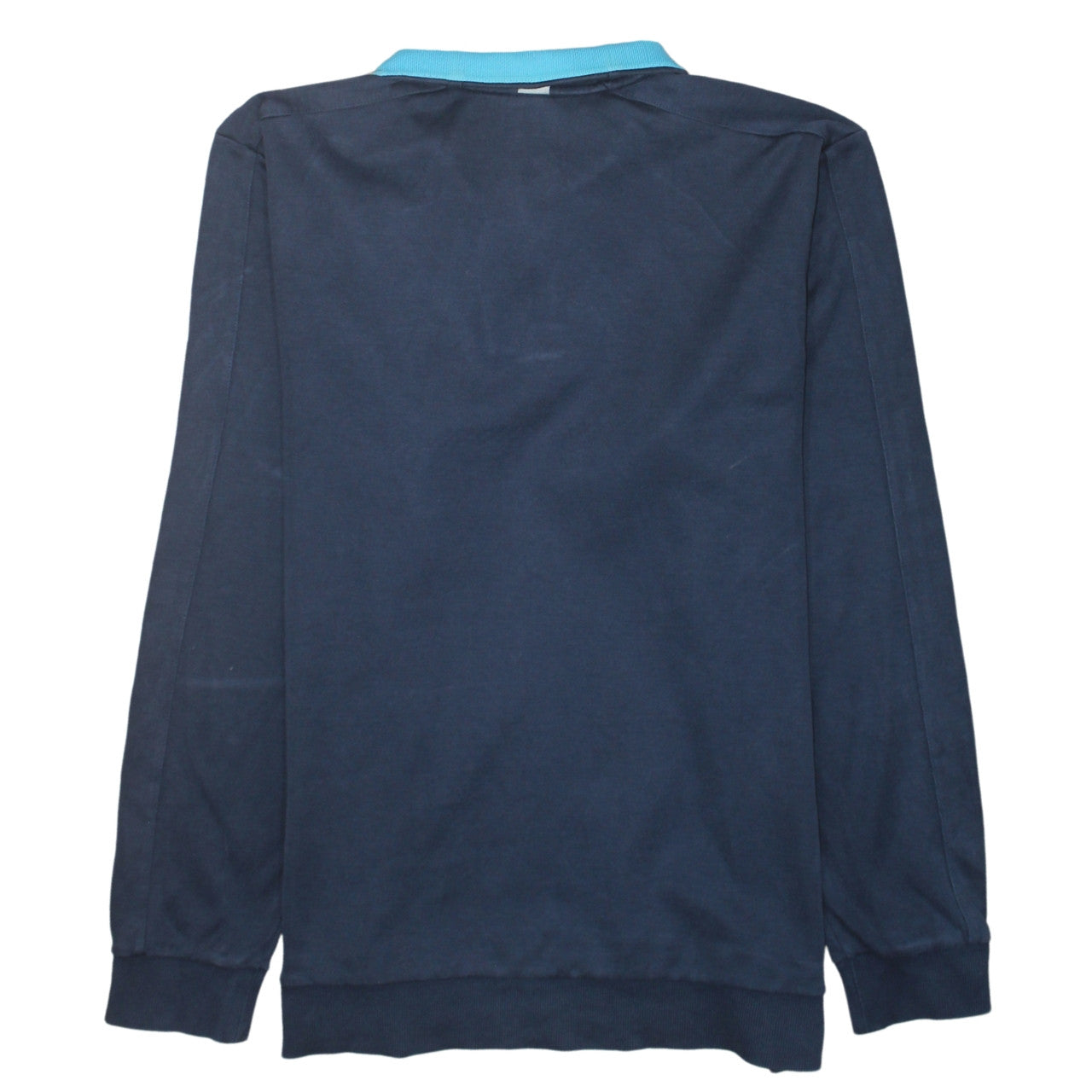 Hugo Boss Men's Blue Long Sleeve Polo Shirt XL Cotton Logo Collar