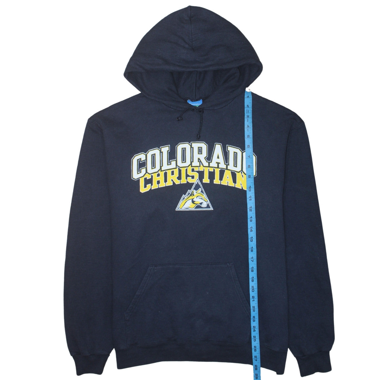 Champion Men's Blue Colorado Christian Pullover Hoodie Size L