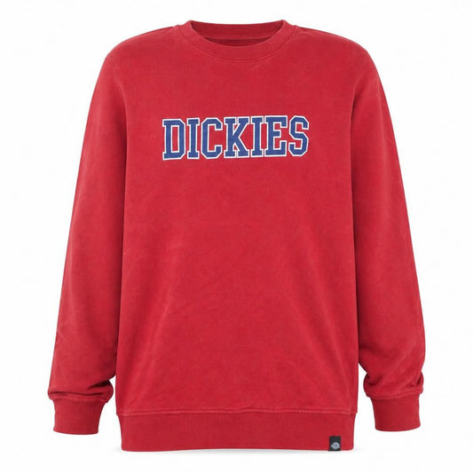 Dickies Boys Red XL Pullover Sweatshirt Logo Graphic Cotton Crew Neck