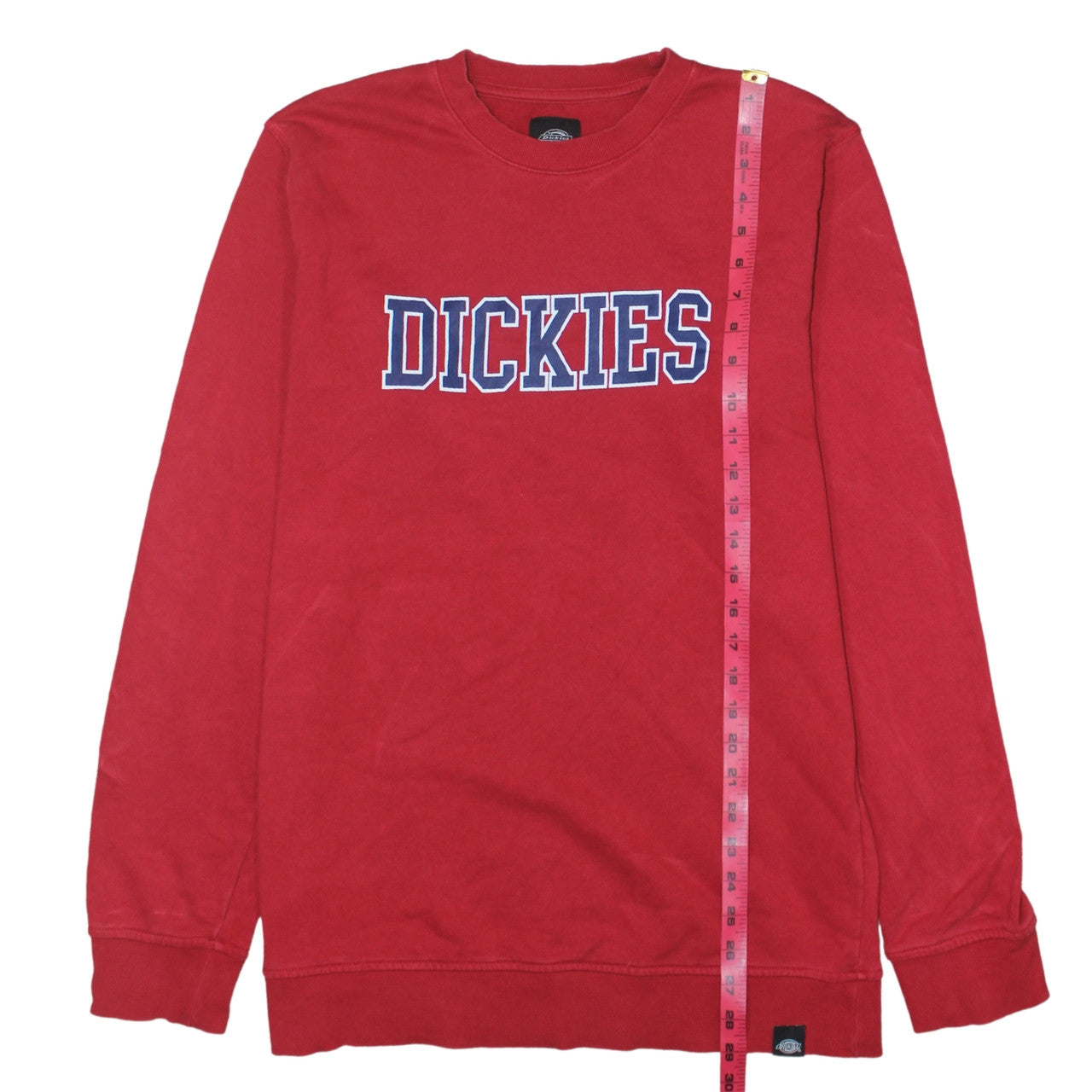 Dickies Boys Red XL Pullover Sweatshirt Logo Graphic Cotton Crew Neck