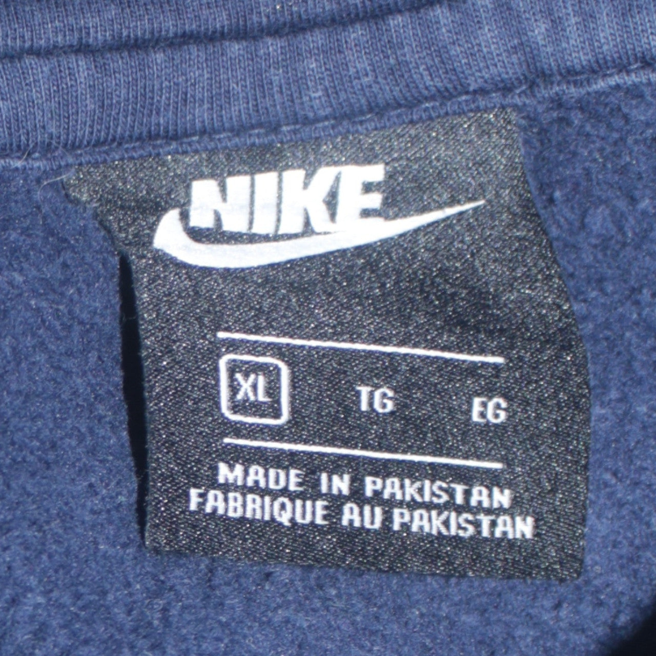 Nike Men's Blue XL Pullover Hoodie Fleece Logo Sportswear