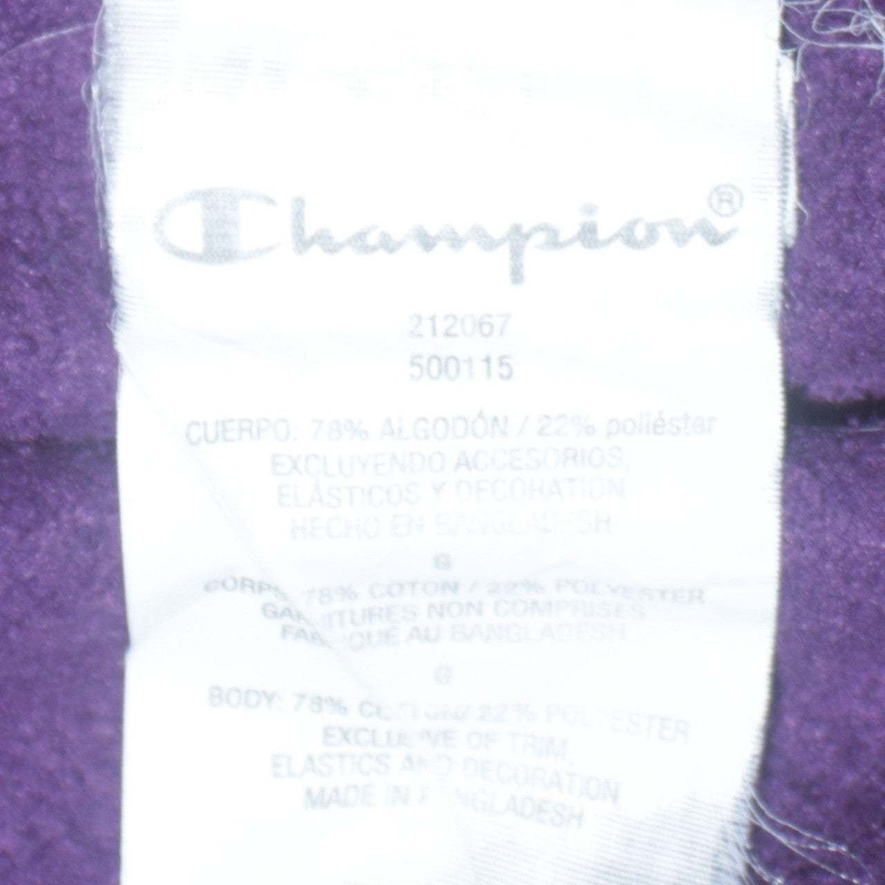 Champion Women’s Purple Pullover Sweatshirt L Logo Crew Neck Cotton Blend