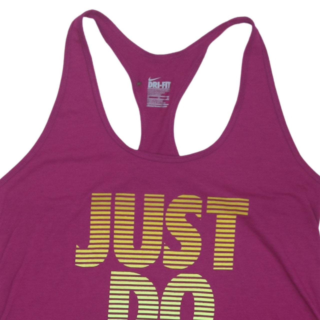 Nike Womens Pink Dri-Fit Racerback Tank Top M Activewear