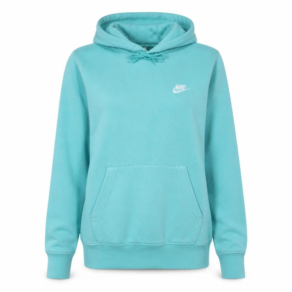 Nike Women’s Blue Pullover Hoodie M Cotton Blend Casual Style