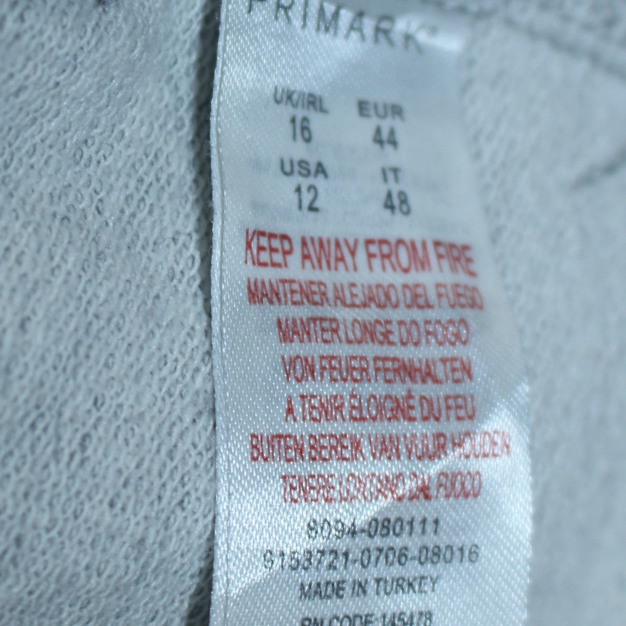 Primark Disney Womens Grey Mickey Mouse Sweatshirt Size 16