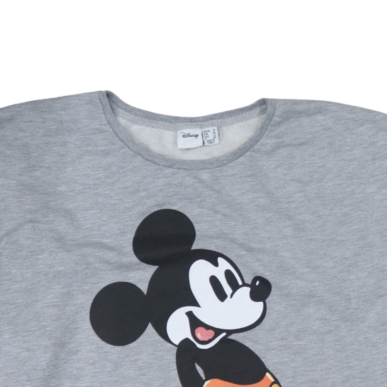 Primark Disney Womens Grey Mickey Mouse Sweatshirt Size 16