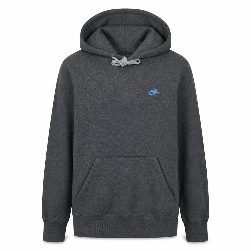Nike Men Grey Pullover Hoodie Regular Fit Size M Sportswear