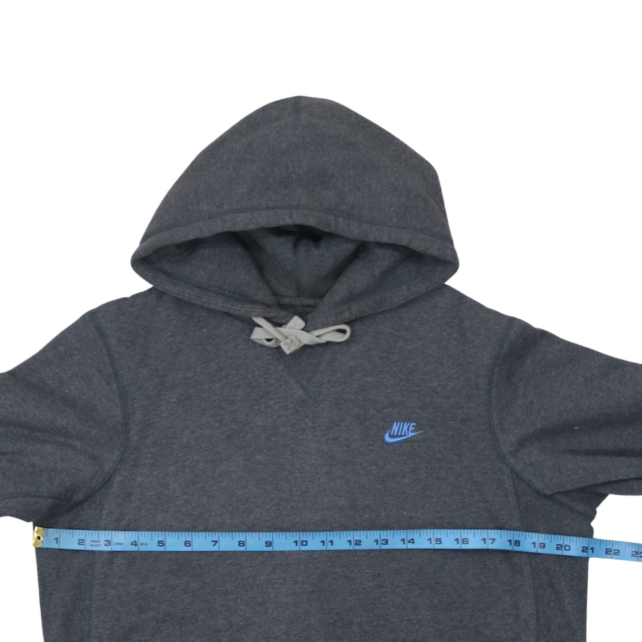 Nike Men Grey Pullover Hoodie Regular Fit Size M Sportswear