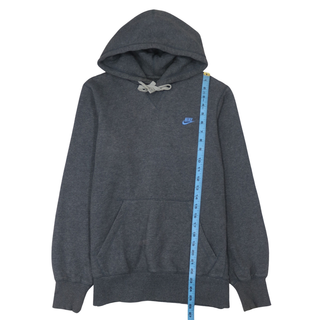 Nike Men Grey Pullover Hoodie Regular Fit Size M Sportswear